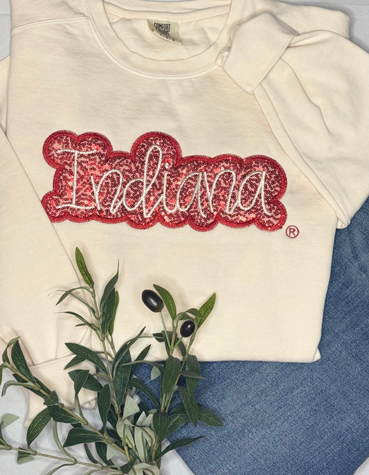 Officially Licensed Indiana Comfort Colors Sweatshirt